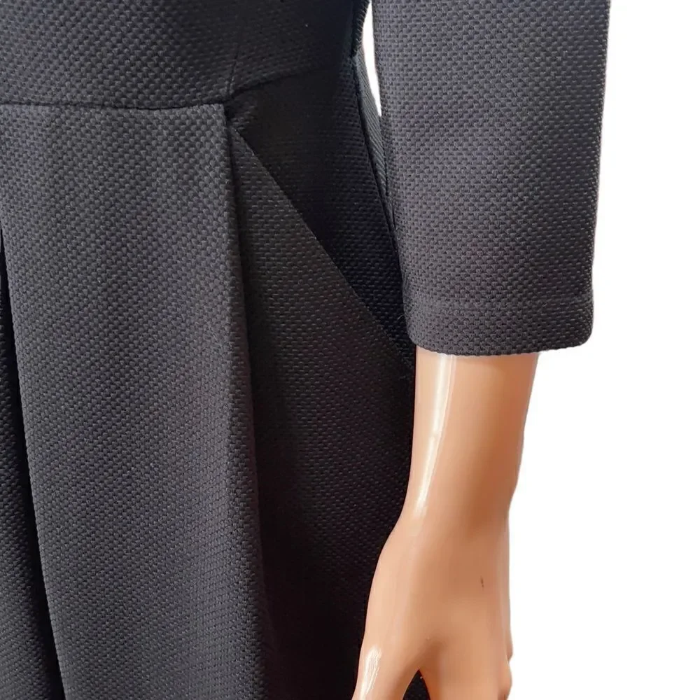 attention Black 3/4 Sleeve & Front Pocket Dress LARGE